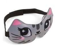 MIJOMA Augenmaske für Kinder - Weiche Schlafmaske mit Tiermotiv - Ideal für Reisen, Einschlafrituale & Entspannung - Waschbar & hautfreundlich (Katze)