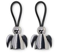 MIJOMA Schutzengel Schlüsselanhänger - Metall Glücksbringer Anhänger, Silber - Ideal als Führerscheingeschenk & Weggefährte, Unisex, Hochwertiger Kunststoffschlaufe (2)