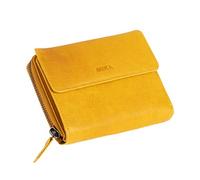Mika Geldbörse Leder 13 cm gelb (42172) gelb