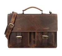 Mika Aktentasche Leder 38 cm braun
