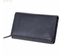 Mika Damengeldbörse Leder ca 15x 10,5x4,5cm blau