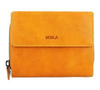 Mika Geldbörse Leder 13 cm gelb