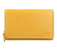 Mika Damengeldbörse Leder ca 15x 10,5x4,5cm gelb