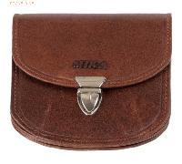 Mika Geldbörse RFID Leder 10 cm Braun