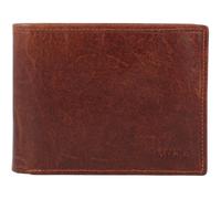 Mika Geldbörse RFID Leder 12 cm braun