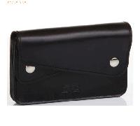 Mika Geldbörse Leder 14,5 cm schwarz (28058801) schwarz