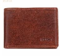 Juscha JU-42223 Portefeuille Mika Bruin Mini RFID 13,5x11x3,5cm.