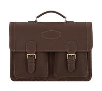 Mika Robbert Aktentasche Leder 41 cm braun
