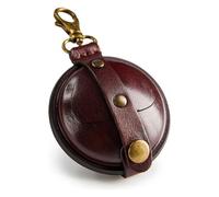 Mika Taschen-Anhänger klein Leder 7 cm braun
