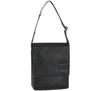 Mika Umhängetasche Leder 21,5 cm schwarz