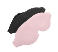 Mikikit 2 Stück 3d Schlafmasken für Damen Herren Druckfreie Extra Dicke Augenbinde aus Atmungsaktivem Material Lichtundurchlässig für Reisen Meditation Seitenschläfer