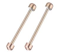 Mikikit 2 Stück Schraubenstangen aus Metall für Uhrarmband Goldfarben 22mm Innendurchmesser Schraubbar zur Verbindung von Uhrenband und Verschluss Werkzeug für Uhrmacher