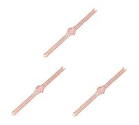 Mikikit 3 Stück Schicke Damenuhr Damenuhr Legierung Quarz Lässige Uhr Für Mädchen Bequeme Passform