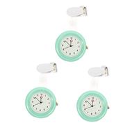 Mikikit 3st Schwesterntisch Ansteckuhr Taschenuhr Schwesternuhren Für Damen Brosche Uhr Schwesternuhr Zum Anklemmen Abzeichen Uhr Damenuhr Plastik Tragbar Hängender Clip
