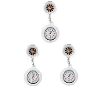Mikikit 3st Taschenuhr Schwesternuhr Mit Secondhand Stethoskop Uhr Medizinische Uhr Schwesternuhr Zum Anklemmen Pflegeuhr Hängende Schwesternuhr Legierung Anzahl Damen Einfach Zu Schnallen