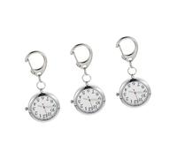 Mikikit 3stücke Nachtleuchtende Taschenuhr Für Clip-Uhr Mit Schlüsselanhänger Langlebig Und Leicht Für Alltag Im Pflegeberuf