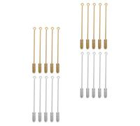 Mikikit 40 Stück Sicherheitsbroschen Kragennadeln 50mm aus Metall in Gold Silber Vielseitige Schmucknadeln für Schals Pullover Brautschleier Langlebige Selbstgemacht Anstecknadeln