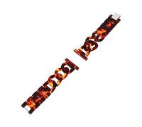 Mikikit Elegantes Uhrenarmband Aus Kunstharz Universell Passendes Uhrenarmband Für 22-mm-Uhren Mit Handwerklicher Verarbeitung