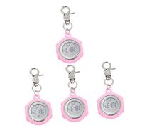 Mikikit Uhren Digital 4 Stück Uhr Schwesternuhr Digital Ansteckuhr Für Krankenschwestern Pflege Digitale Uhr Männliche Kieselgel Testtisch Damen Elektronisch