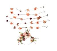 Mikinona 1 Satz Künstlicher Blumenkranz Haarband für Damen Teiliges mit Haarreif und Haarklammern für Hochzeit Festival und Strandurlaub Leicht und Komfortabel Langlebig und Vielseitig