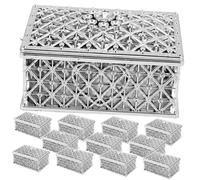 Mikinona 12stücke Dekorative Aufbewahrungsbox Aus Pet Mit Goldbeschichtung Schmuckschatulle Hübsche Aufbewahrungsbox Für Kleine Schmuckstücke Süßigkeiten Und Schokoladenetui