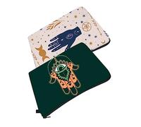 Mikinona 2 Stück Waschbeutel Make -up -Aufbewahrungstasche Kosmetiktasche klar Kulturbeutel Toilettenart Bag Schminktasche süß Kosmetiktaschen für Damen Tragbare Lippenstifttasche Polyester