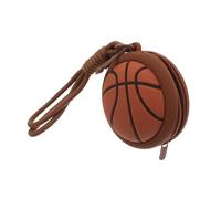 Mikinona Basketball Münzbeutel Silikon mit Reißverschluss Weiche Mini Geldbörse Schlüsselanhänger Vielseitige Sport Aufbewahrungstasche für Kleingeld Kopfhörer Karten Geschenk für Sportfans