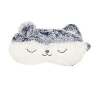 Mikinona Plüsch Schlafmaske Augenbinde Für Reisen Schlafen Elastische Augenabdeckung Mit Niedlichem Muster Lichtblockierend Flexibel Komfortabel Augenschutz Für Entspannung Und Nickerchen