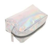 Mikinona Transparente Make-up-Tasche Aus TPU Große Kapazität Tragbar Für Reisen Zuhause Und Ausgehen Mit Reißverschluss Bunt Für Kosmetika Lotion Und Lippenstift