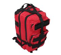 Mikinona Wasserdichter Outdoor Rucksack Große Kapazität Trekking Rucksack für Damen und Herren Robustes Oxford Ergonomische Schultergurte für Camping Wandern Radfahren Rot