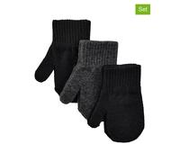 mikk-line 3er-Set: Fästlinge in Schwarz - Größe 92-104 | Baby Handschuhe