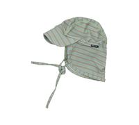 Mikk-line Baby Sonnenhut mit Nackenschutz LSF 30 | Leichter Sommerhut mit Bindebändern | Atmungsaktive Mütze mit Schirm aus Stretchmaterial