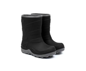 Mikk-line Gefütterte Gummistiefel Kinder, Winterstiefel mädchen & jungen | Allwetter-Stiefel, Wasserdicht, Winddicht, Gefüttert thermostiefel, Naturgummi, Rutschfeste schneestiefel, Leichte