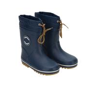 Mikk-line Winterschuhe Kinder 30 Blue Nights | Gefütterte Gummistiefel Kinder Mit Schnürsenkeln | Thermo Schneestiefel Für Kinder Mit Reflektiernde Details | Winterstiefel Kinder