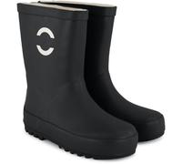 Mikk-line Gummistiefel Kinder 23 | Schwarz Regenstiefel mit Reflektierenden Details - Wasserdichte Kinderstiefel, Leicht und Rutschfest | Komfortable Allwetter Kinderstiefel