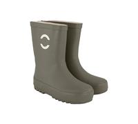 Mikk-line Gummistiefel Kinder 34 | Dusty Olive Regenstiefel Gefüttert | Wasserdichte Regenschuhe