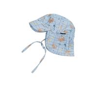 Mikk-line Baby Sonnenhut mit Nackenschutz | Leichter Sommerhut mit Bindebändern | Atmungsaktive Mütze mit Schirm aus Stretchmaterial