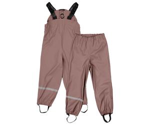 Mikk-Line - Kid's PU Rain Pant with Suspenders 104 - Regenhose, Gr. 104, braun (Burlwood)