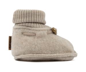 Mikk-Line - Kid's Wool Footies - Hüttenschuhe, Gr. 74-80, beige (MelangeOffwhite)