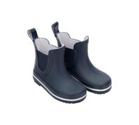 Mikk-line Kurze Gummistiefel Kinder 25 Blue Nights | Barfuß Gummistiefel Kinder | Wetterfeste Slip-On Regenstiefel | Knöchelhohe wasserdichte Outdoor-Schuhe mit rutschfester Sohle
