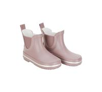 Mikk-line Kurze Gummistiefel Kinder 25 Rose | Barfuß Gummistiefel Kinder | Wetterfeste Slip-On Regenstiefel | Knöchelhohe wasserdichte Outdoor-Schuhe mit rutschfester Sohle