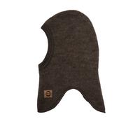 MIKK-LINE Merino Kinder Sturmhaube braun Dark Brown Melange Mikk Line Größe: 44-46cm (Größe 74/80)