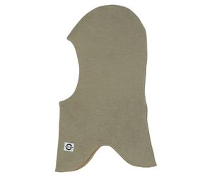 MIKK-LINE Merino Schlupfmütze doppellagig Kinder mit Ohrenschutz Mikk Line - Graugrün Coriander Größe: 55-57cm (Größe 122/128)