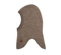MIKK-LINE Merino Sturmhaube für Kinder braun Melange Denver Mikk Line Größe: 50-53cm (Größe 98/104)