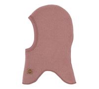MIKK-LINE Merino Sturmhaube für Kinder rosa Burlwood Mikk Line Größe: 41-43cm (Größe 62/68)