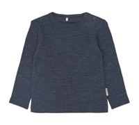 Mikk-Line - Small Kid's Merino Wool L/S Top - Merinolongsleeve, Gr. 86, blau (MelangeBlueNights)