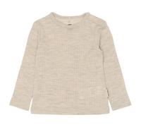 Mikk-Line - Small Kid's Merino Wool L/S Top - Merinolongsleeve, Gr. 98, beige (MelangeOffwhite)