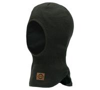 mikk-line Sturmhaube in Dunkelgrün - Größe 86/92 | Baby Muetzen