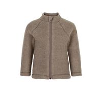 Mikk-line Walkjacke 56 Melange Denver | Oeko-TEX Standard 100 | Babyjacke mit Reißverschluss für Baby und Kinder | 100% Mulesing-Frei Merinowolle | Für Mädchen und Jungen | Umkehrbare Bündchen