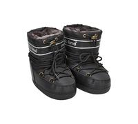 Mikk-line Warme Kinder Winterschuhe Wasserdicht (23-25, Schwarz) - Gefütterte Schneestiefel & Winterstiefel für Jungen & Mädchen, Atmungsaktive Boots